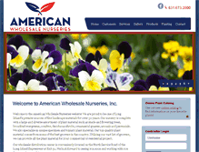 Tablet Screenshot of americanwholesalenurseries.com